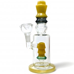 7.5" Elegant Soar into Smooth Hits W/ Perc Water Pipe - Assorted [ZD313]